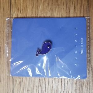 NWT n y u Whale Enamel Pin